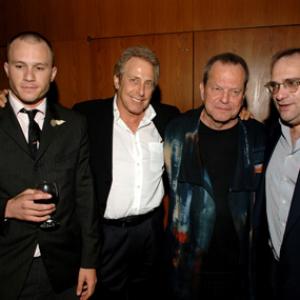 Terry Gilliam Heath Ledger Charles Roven and Bob Weinstein at event of The Brothers Grimm 2005