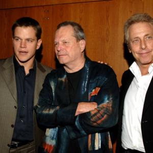 Matt Damon, Terry Gilliam and Charles Roven at event of The Brothers Grimm (2005)