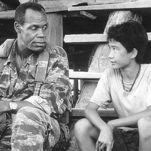Still of Danny Glover and Dinh Thien Le in Operation Dumbo Drop 1995
