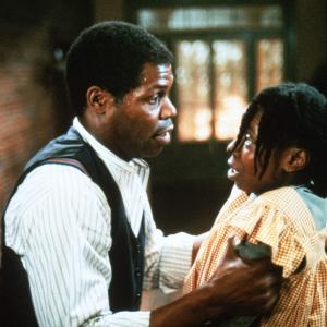 Still of Whoopi Goldberg and Danny Glover in The Color Purple 1985