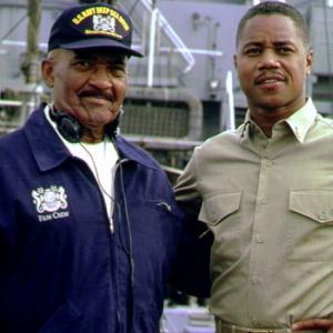 Cuba Gooding Jr. with the real Carl Brashear (photo credit: Matthew Cazier)