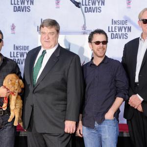 John Goodman, Ethan Coen, T Bone Burnett and Oscar Isaac