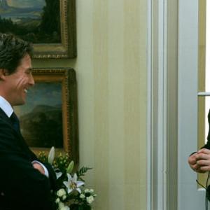 Hugh Grant and Richard Curtis in Tegyvuoja meile 2003
