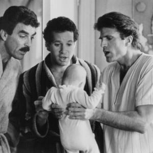 Still of Steve Guttenberg, Tom Selleck and Ted Danson in 3 Men and a Baby (1987)