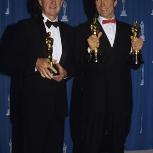 Clint Eastwood and Gene Hackman at The 65th Annual Academy Awards