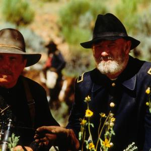 Still of Robert Duvall and Gene Hackman in Geronimo An American Legend 1993