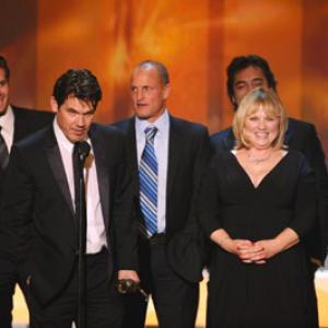 Tommy Lee Jones, Woody Harrelson, Javier Bardem, Josh Brolin, Tess Harper and Garret Dillahunt at event of 14th Annual Screen Actors Guild Awards (2008)