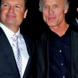 Todd Robinson and Ed Harris at the premiere of Phantom