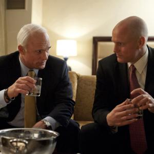 Still of Woody Harrelson and Ed Harris in Game Change 2012