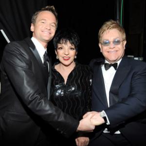Neil Patrick Harris Elton John and Liza Minnelli