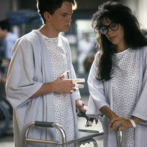 Still of Neil Patrick Harris and Maggie Wheeler in Doogie Howser MD 1989