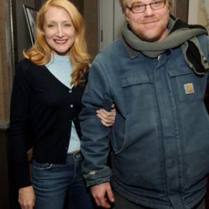 Philip Seymour Hoffman and Patricia Clarkson at event of Match Point (2005)