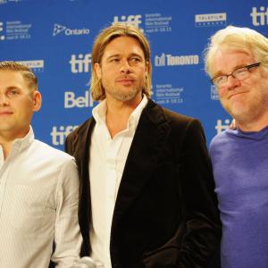 Brad Pitt Philip Seymour Hoffman and Jonah Hill