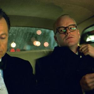 Still of Philip Seymour Hoffman and Bruce Greenwood in Capote 2005
