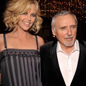 Charlize Theron and Dennis Hopper at event of Sleepwalking (2008)