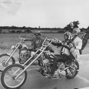 Easy Rider Dennis Hopper Peter Fonda and Jack Nicholson 1969 Columbia