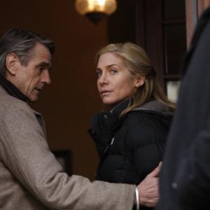 Still of Jeremy Irons and Elizabeth Mitchell in Law amp Order Special Victims Unit 1999