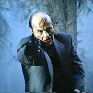 Luther Michael Ironside in the final moments of David Winnings KILLER IMAGE 1992