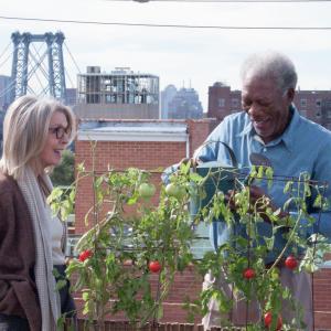 Still of Morgan Freeman and Diane Keaton in Musu gyvenimas (2014)