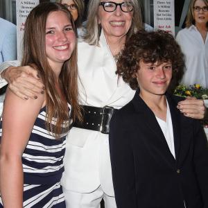 Dexter Keaton Diane Keaton and Duke Keaton attend the And So It Goes premiere at Guild Hall on July 6 2014 in East Hampton New York