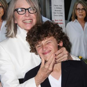 Diane Keaton and her son Duke Keaton attend the And So It Goes premiere at Guild Hall on July 6 2014 in East Hampton New York