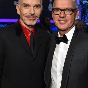 Michael Keaton and Billy Bob Thornton at event of The 21st Annual Screen Actors Guild Awards (2015)