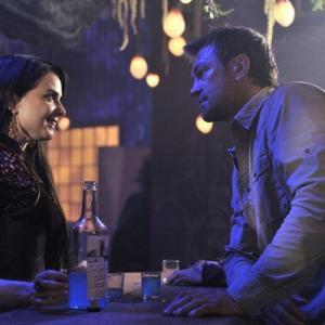 Still of Mia Kirshner and Grant Bowler in Defiance 2013