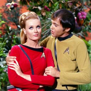 Still of Walter Koenig and Celeste Yarnall in Star Trek (1966)