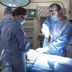 Still of Elias Koteas Terry Chen and Michelle Borth in Combat Hospital 2011