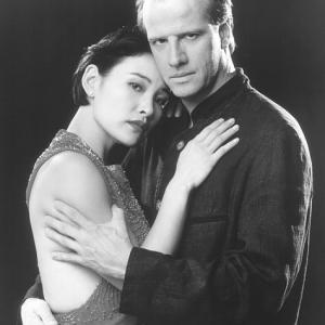 Still of Christopher Lambert and Joan Chen in The Hunted 1995