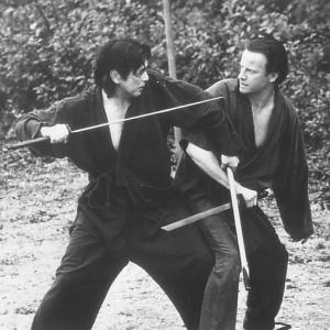 Still of Christopher Lambert and Yoshio Harada in The Hunted 1995