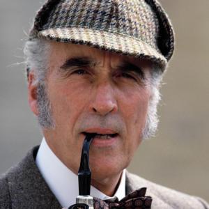 Christopher Lee at event of Sherlock Holmes and the Leading Lady 1991
