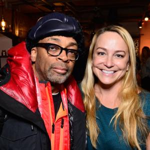 Spike Lee and Emily Glassman at event of IMDb & AIV Studio at Sundance (2015)