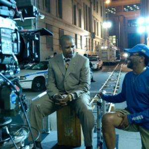 Denzel Washington and Spike Lee in Savas zmogus 2006