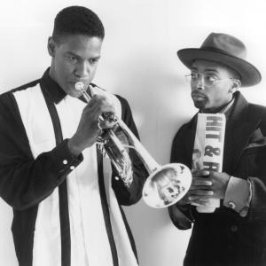 Still of Denzel Washington and Spike Lee in Mo' Better Blues (1990)