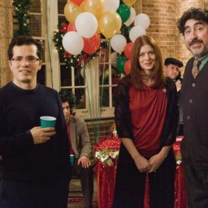 Still of John Leguizamo, Alfred Molina and Debra Messing in Nothing Like the Holidays (2008)