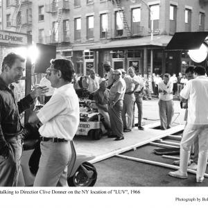 Luv Jack Lemmon with Dir Clive Donner on the NY location Photo taken in 1966  Columbia