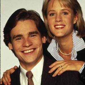 Still of Robert Sean Leonard and Mary Stuart Masterson in Married to It (1991)