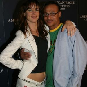 Clinton H. Wallace and Juliette Lewis at American Eagle, Hollywood, CA