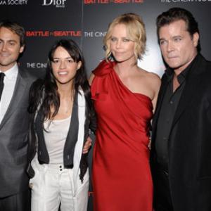 Charlize Theron, Ray Liotta, Michelle Rodriguez and Stuart Townsend at event of Battle in Seattle (2007)