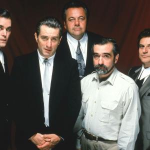 Still of Robert De Niro, Martin Scorsese, Ray Liotta, Joe Pesci and Paul Sorvino in Geri vyrukai (1990)
