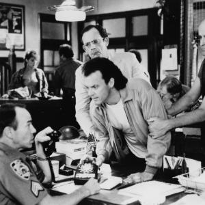 Still of Michael Keaton Christopher Lloyd and Peter Boyle in The Dream Team 1989