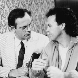 Still of Michael Keaton and Christopher Lloyd in The Dream Team (1989)
