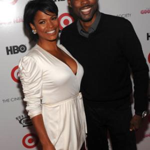 Nia Long and Chris Rock at event of Good Hair 2009