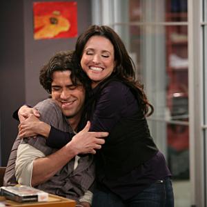 Still of Julia LouisDreyfus and Hamish Linklater in The New Adventures of Old Christine 2006