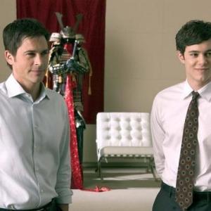 Still of Rob Lowe and Adam Brody in Thank You for Smoking 2005