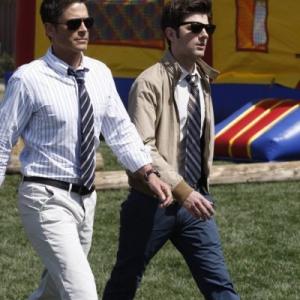 Still of Rob Lowe and Chris Traeger in Parks and Recreation (2009)