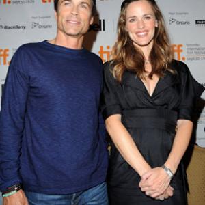 Rob Lowe and Jennifer Garner at event of The Invention of Lying 2009