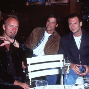 Christian Slater, Rob Lowe and Sting