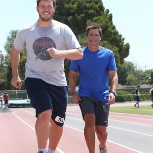 Still of Rob Lowe and Chris Pratt in Parks and Recreation 2009